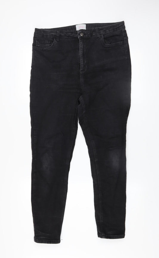 Womens UK Size 16 Savida Slim Fit Skinny Black Jeans