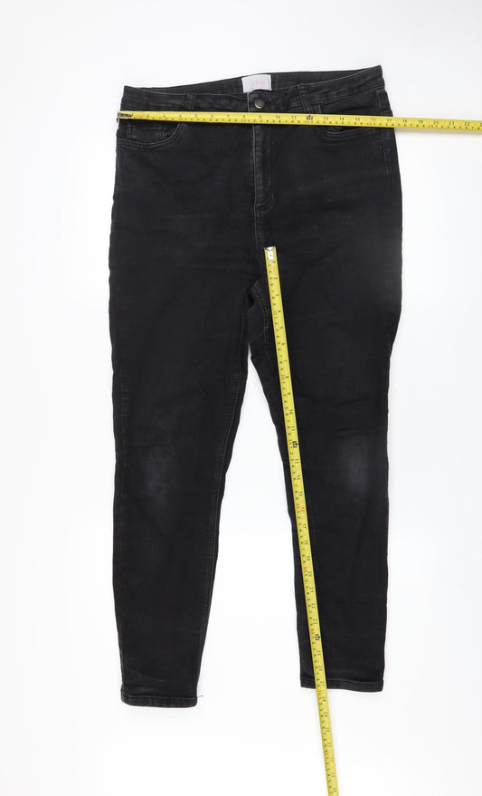 Womens UK Size 16 Savida Slim Fit Skinny Black Jeans