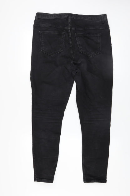 Womens UK Size 16 Savida Slim Fit Skinny Black Jeans