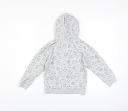 Boys UK Size 6-7 Years Super Mario Grey Pullover Hoodie