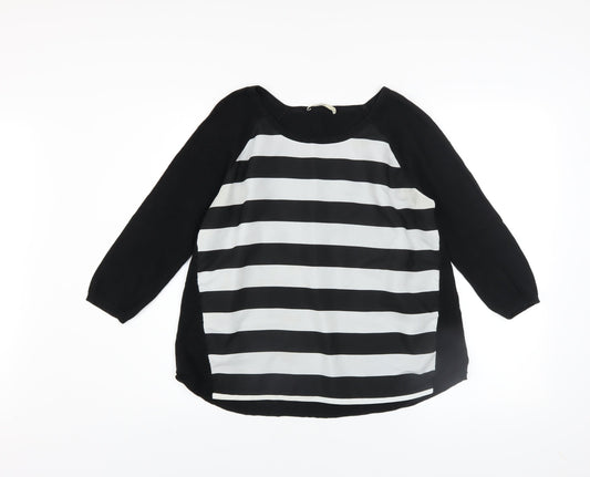 Womens UK Size S Oasis Black Pullover Jumper