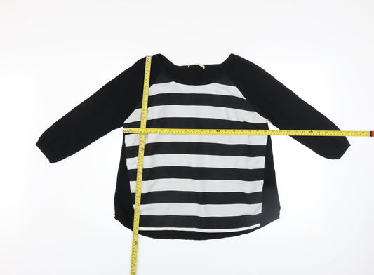 Womens UK Size S Oasis Black Pullover Jumper