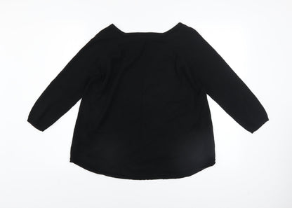 Womens UK Size S Oasis Black Pullover Jumper