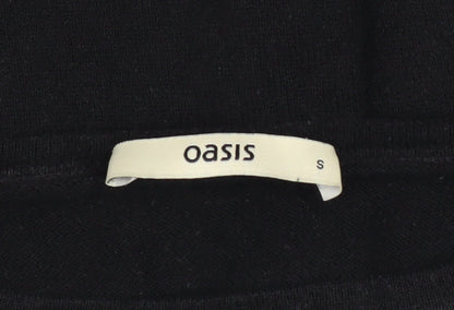 Womens UK Size S Oasis Black Pullover Jumper