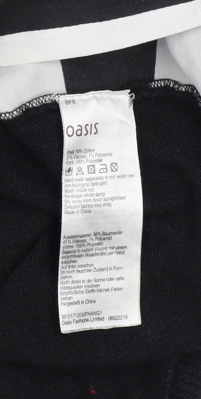 Womens UK Size S Oasis Black Pullover Jumper
