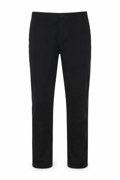 Mens UK Size 36 Tom Becker Regular Fit Chino Black Trousers