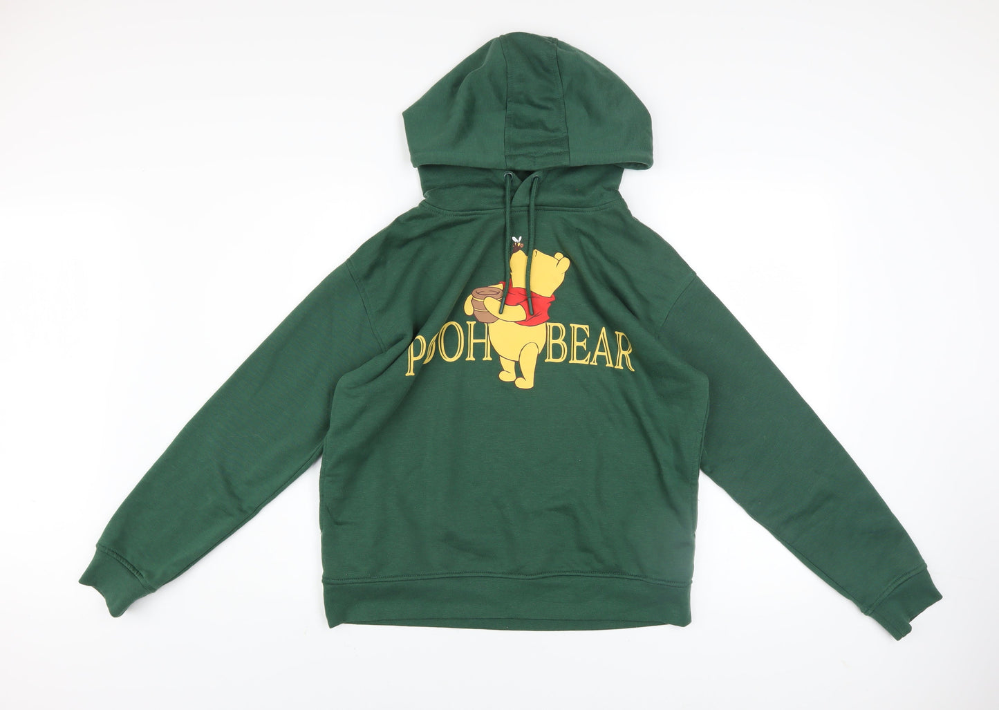 Womens UK Size 10/12 Disney Green Pullover Hoodie