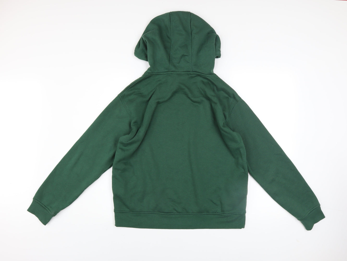 Womens UK Size 10/12 Disney Green Pullover Hoodie
