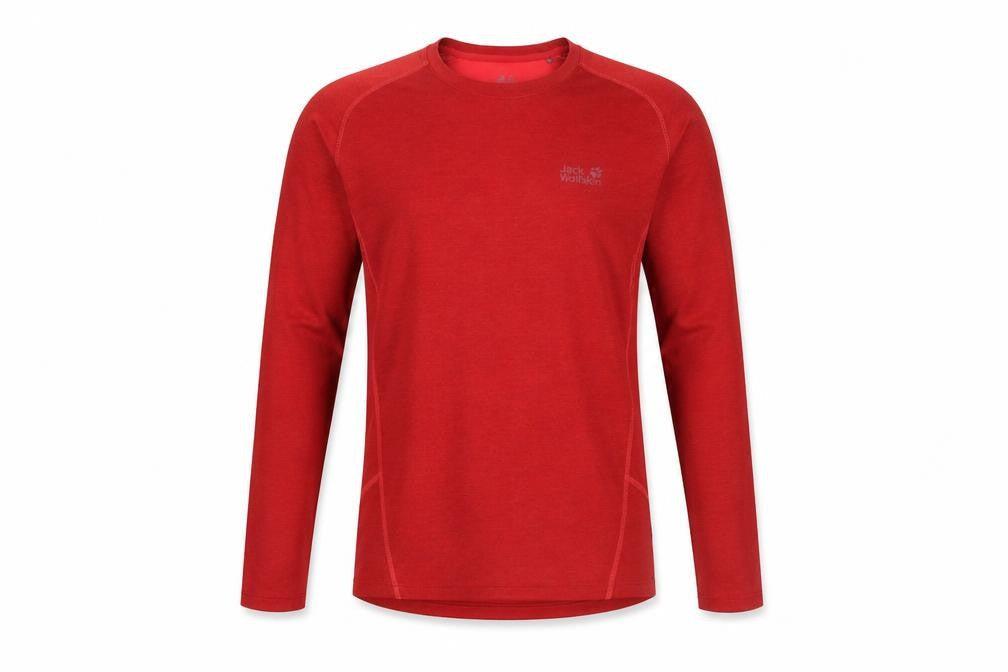 Mens UK Size M Jack Wolfskin Red Pullover Sweatshirt