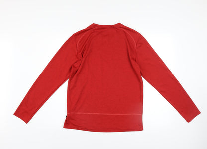 Mens UK Size M Jack Wolfskin Red Pullover Sweatshirt