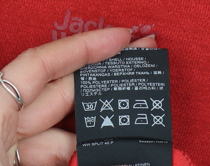 Mens UK Size M Jack Wolfskin Red Pullover Sweatshirt