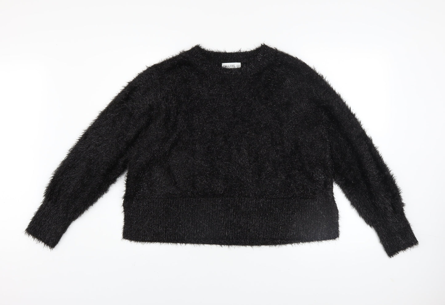 Womens UK Size 18 Gallery Black Pullover Sweatshirt
