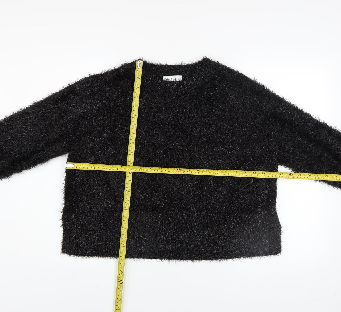 Womens UK Size 18 Gallery Black Pullover Sweatshirt