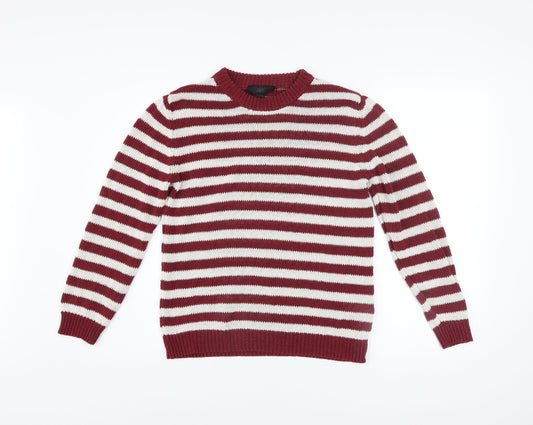 Mens UK Size S Zara Red Pullover Jumper
