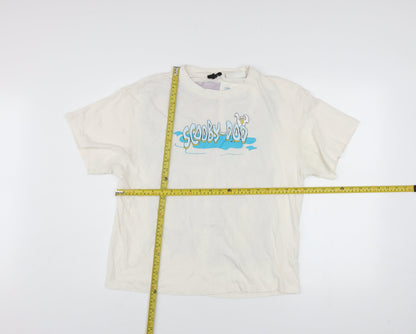 Mens UK Size One Size Mavi White  T-Shirt