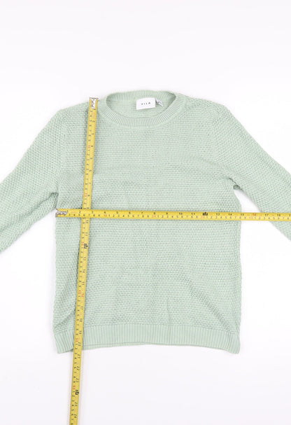 Womens UK Size XS VILA Green Pullover Jumper