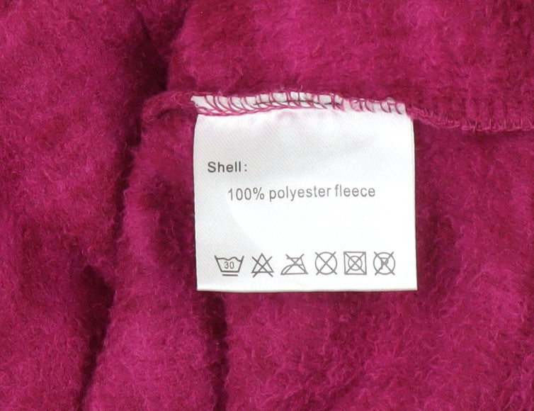 Womens UK Size 8 Portwest Pink Pullover Hoodie