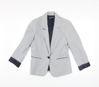 Womens UK Size 12 Atmosphere Blue Basic Jacket