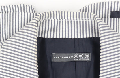 Womens UK Size 12 Atmosphere Blue Basic Jacket