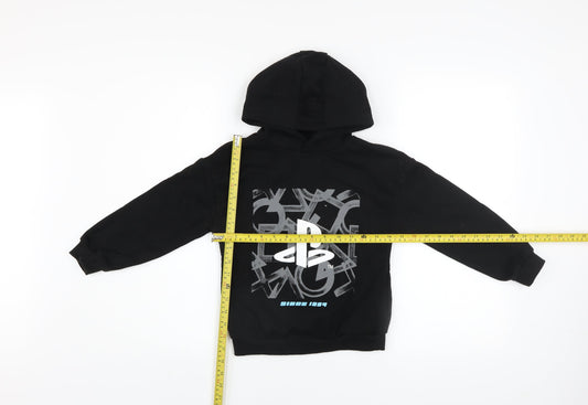 Boys UK Size 6-7 Years PlayStation Black Pullover Hoodie