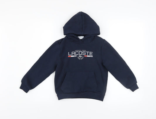 Boys UK Size 6 Years Lacoste Blue Pullover Hoodie