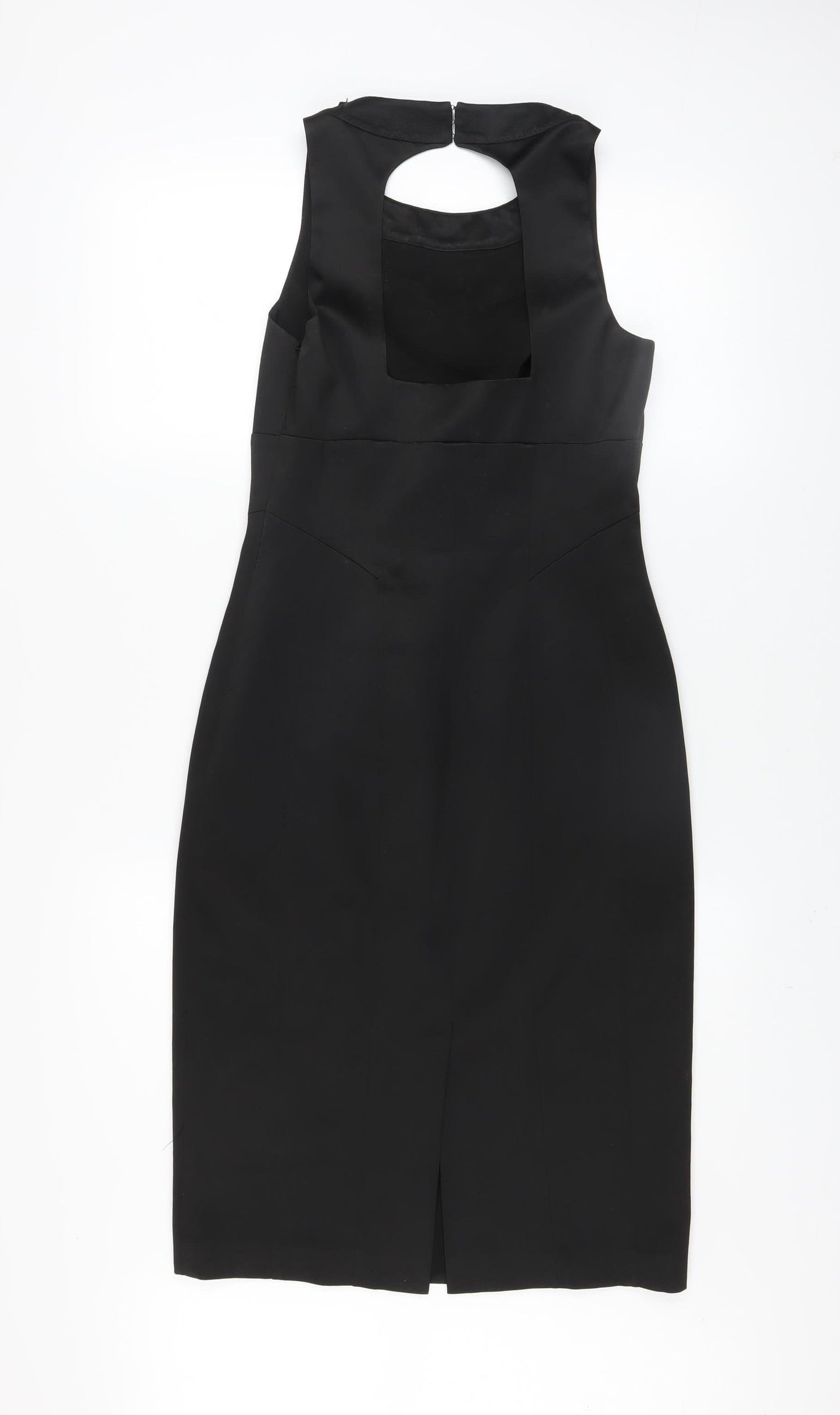 Karen Millen Women Black Size 10 Sleeveless Beaded Sheath Dress