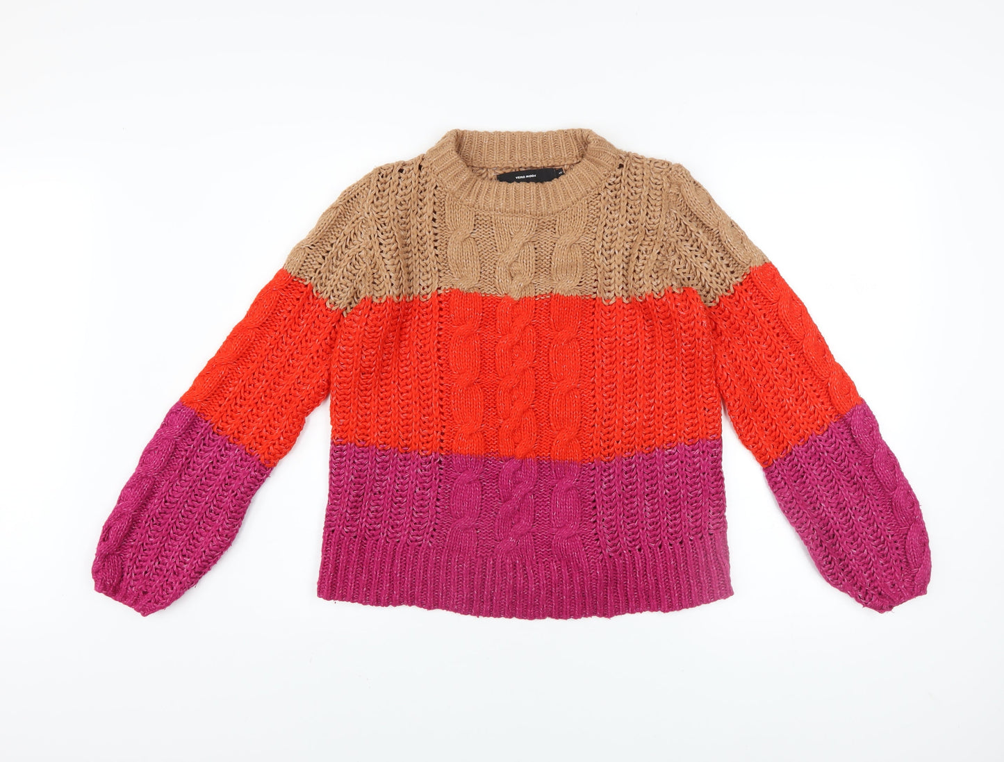 Womens UK Size XS VERO MODA Multicoloured Pullover Jumper