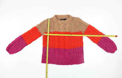 Womens UK Size XS VERO MODA Multicoloured Pullover Jumper