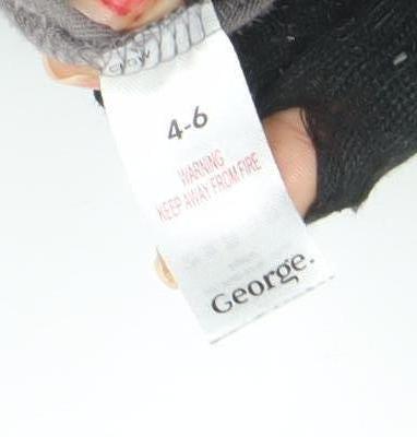 Womens UK Size 4-6 George Regular Fit Jogger Grey Trousers