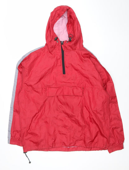 Mens UK Size L Disciple Outerwear Red Anorak Coat