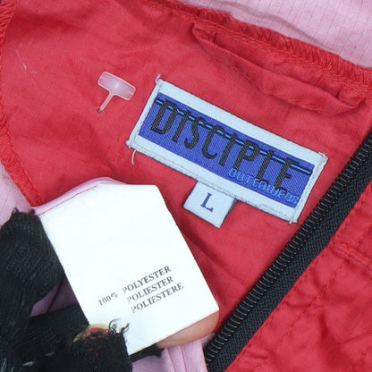 Mens UK Size L Disciple Outerwear Red Anorak Coat