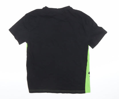 Boys UK Size 9-10 Years Minecraft Black Basic T-Shirt