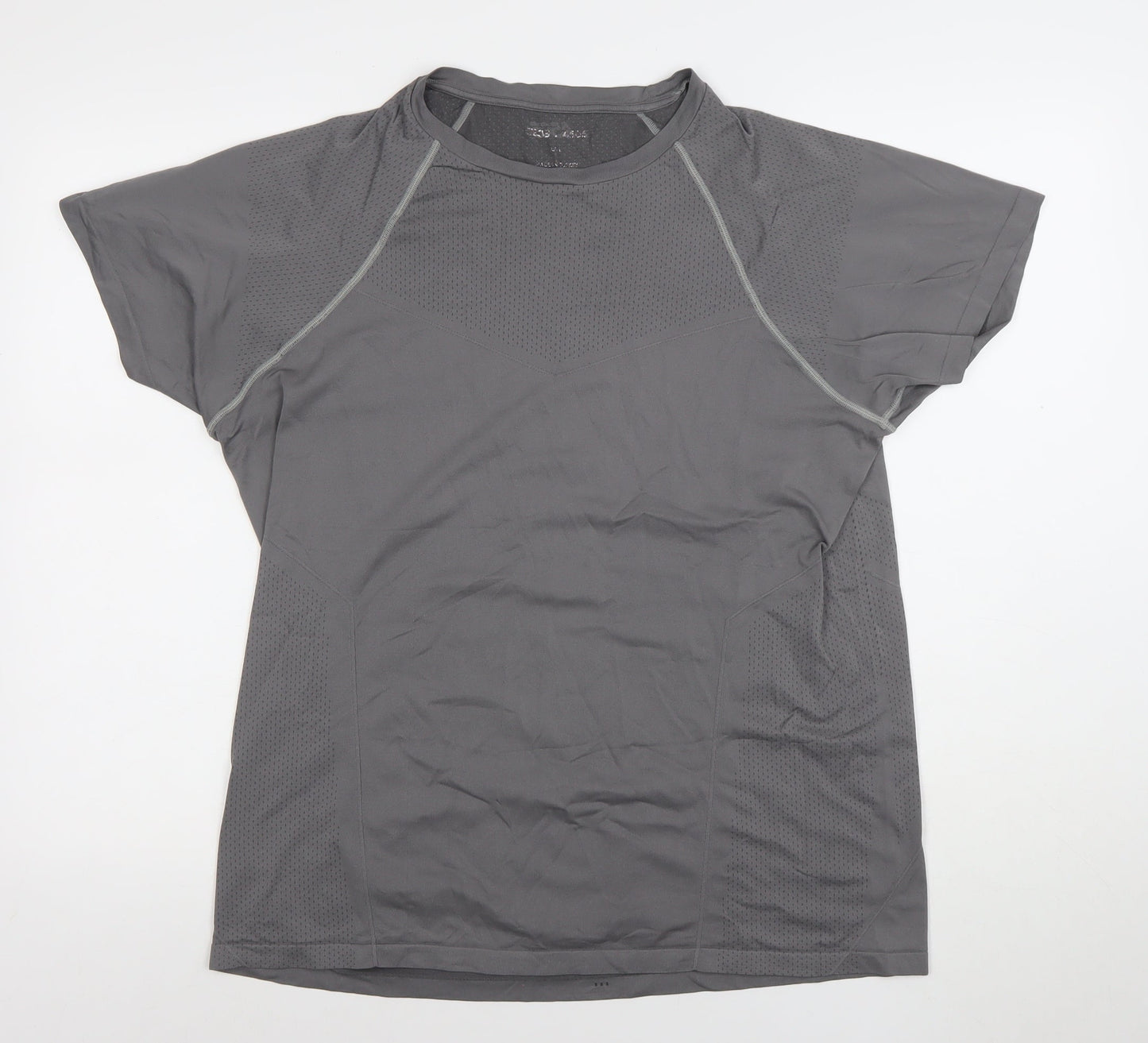 Mens UK Size L ASOS 4505 Grey Gym & Training Running & Jogging T-Shirt