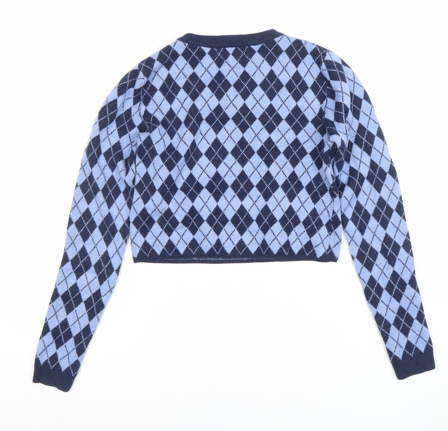 Womens UK Size 10 Pull & Bear Blue Pullover Jumper