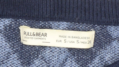 Womens UK Size 10 Pull & Bear Blue Pullover Jumper