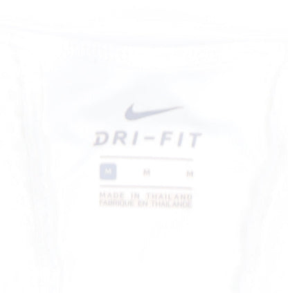 Womens UK Size M Nike White Running & Jogging Gym & Training Yoga T-Shirt