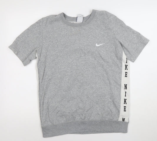 Womens UK Size M Nike Grey Basic T-Shirt