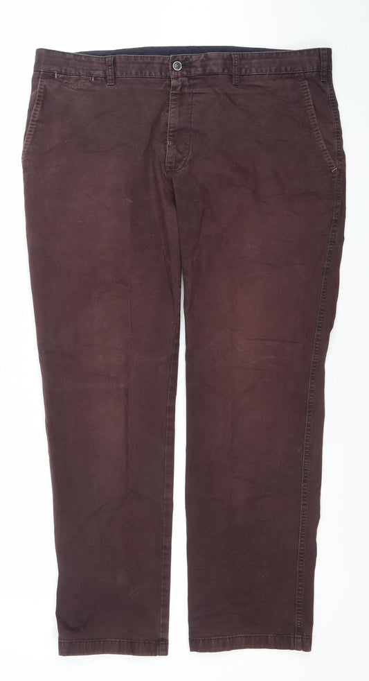 Mens UK Size 38 SUNWILL Regular Fit Straight Brown Jeans