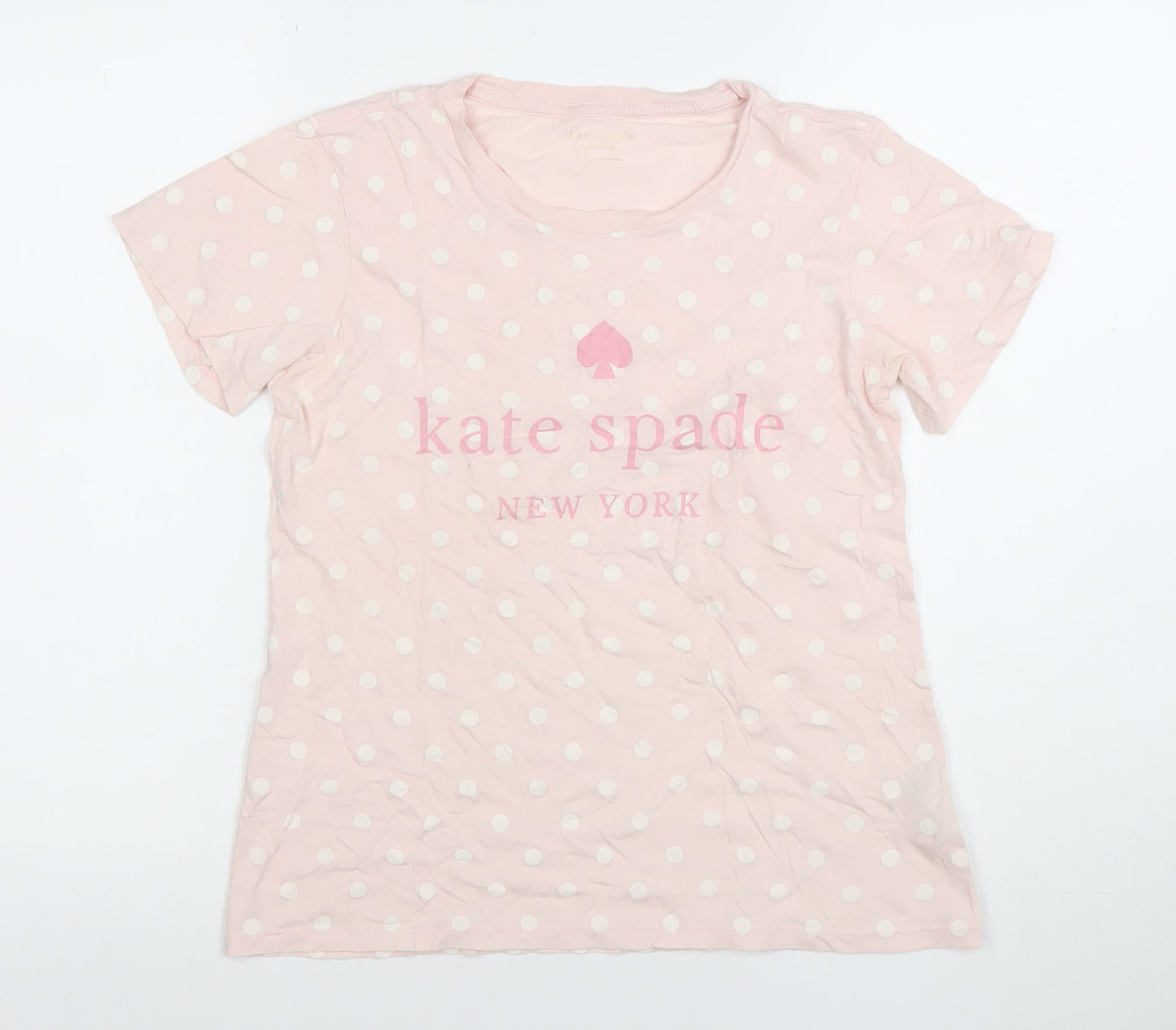 Womens UK Size S Kate Spade Pink Basic T-Shirt