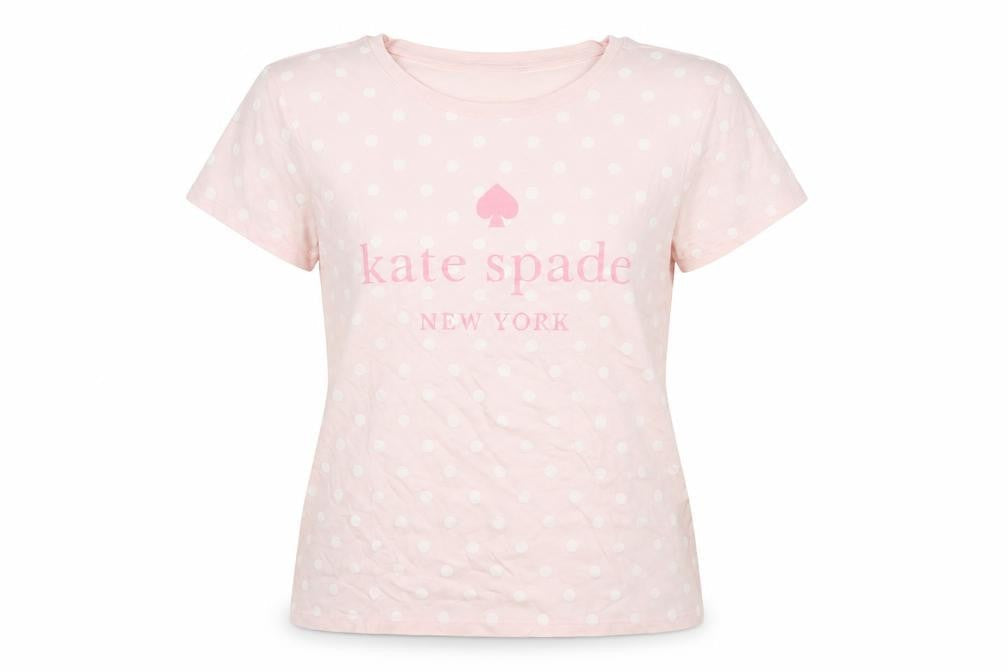 Womens UK Size S Kate Spade Pink Basic T-Shirt