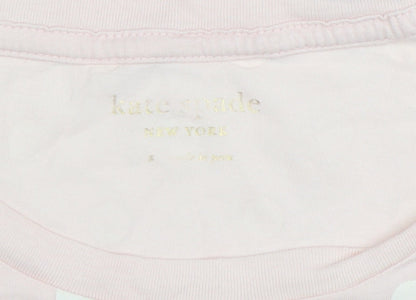 Womens UK Size S Kate Spade Pink Basic T-Shirt