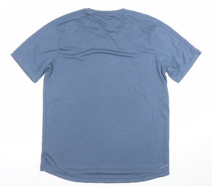 Mens UK Size M adidas Blue Gym & Training Running & Jogging T-Shirt