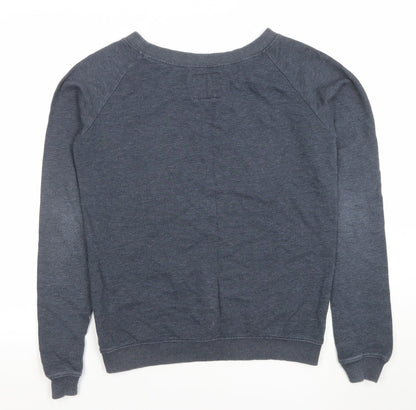 Womens UK Size S Superdry Grey Pullover Sweatshirt