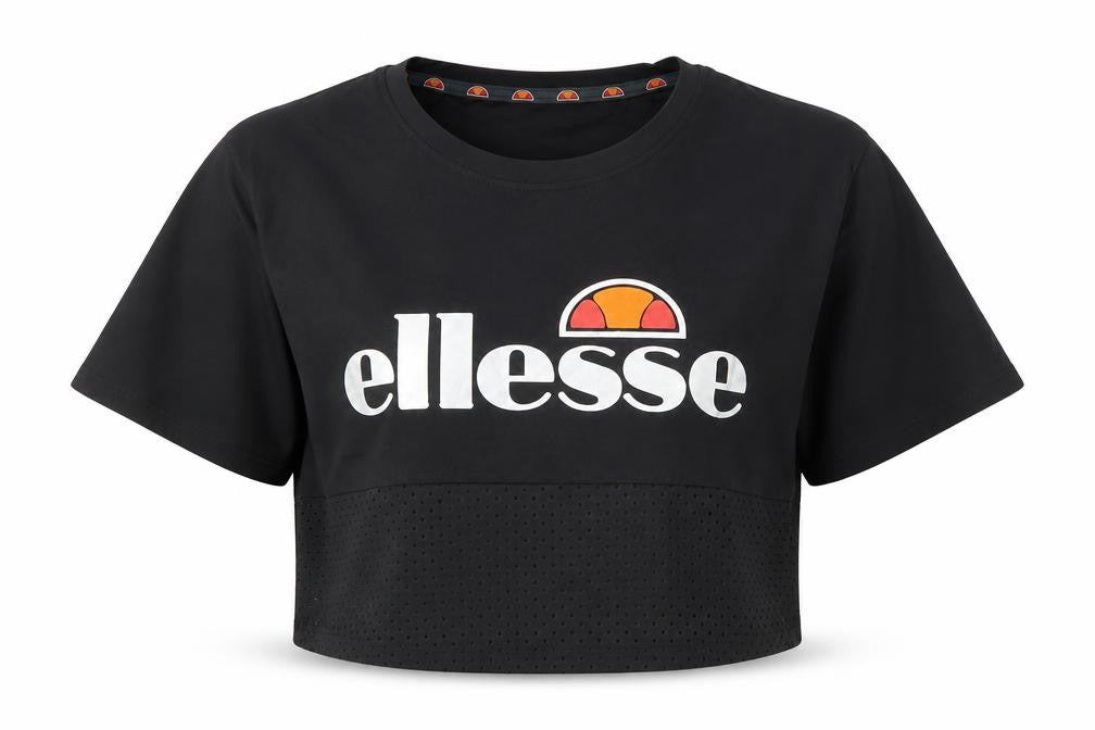 Womens UK Size 10 ellesse Black Gym & Training Running & Jogging Yoga T-Shirt