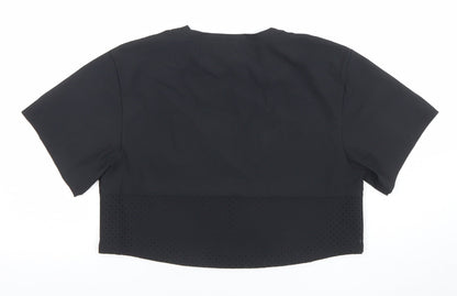 Womens UK Size 10 ellesse Black Gym & Training Running & Jogging Yoga T-Shirt