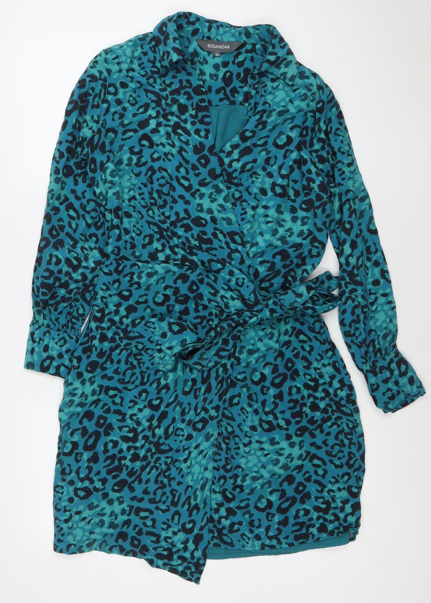 Womens UK Size 10 SOSANDAR Wrap Dress