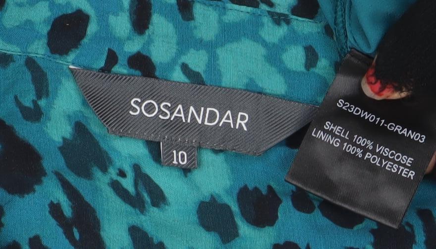 Womens UK Size 10 SOSANDAR Wrap Dress