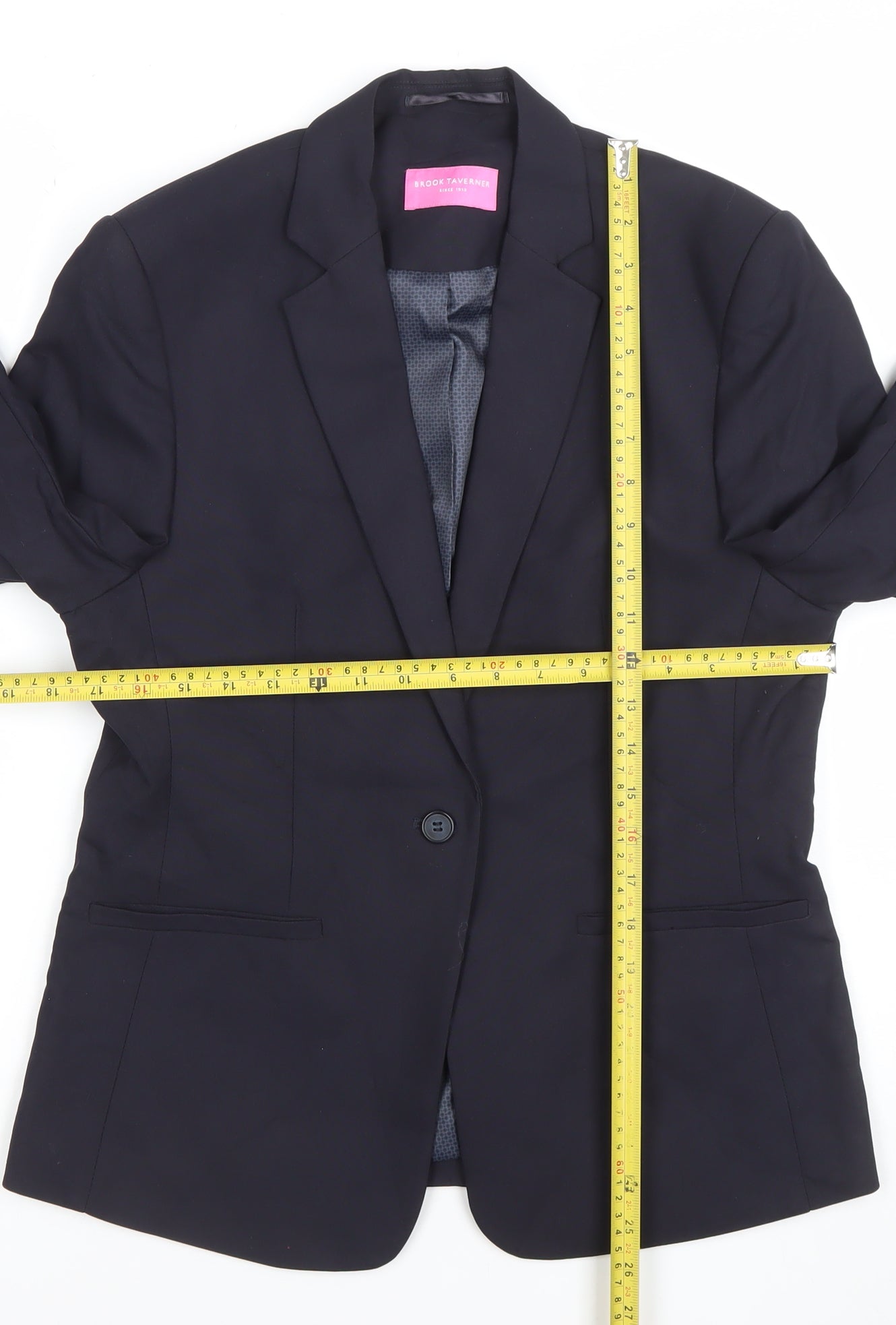 Womens UK Size 12 Brook Taverner Regular Black Suit Jacket