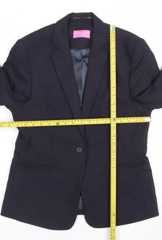 Womens UK Size 12 Brook Taverner Regular Black Suit Jacket