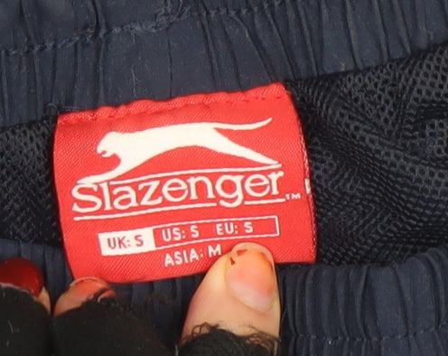 Mens UK Size S Slazenger Regular Fit Track Pants Blue Trousers